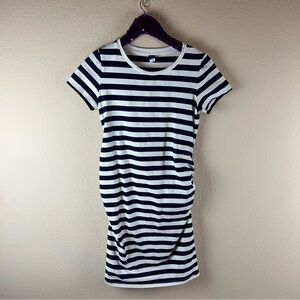 Old Navy Blue/White Stripped Dress Sz Medium